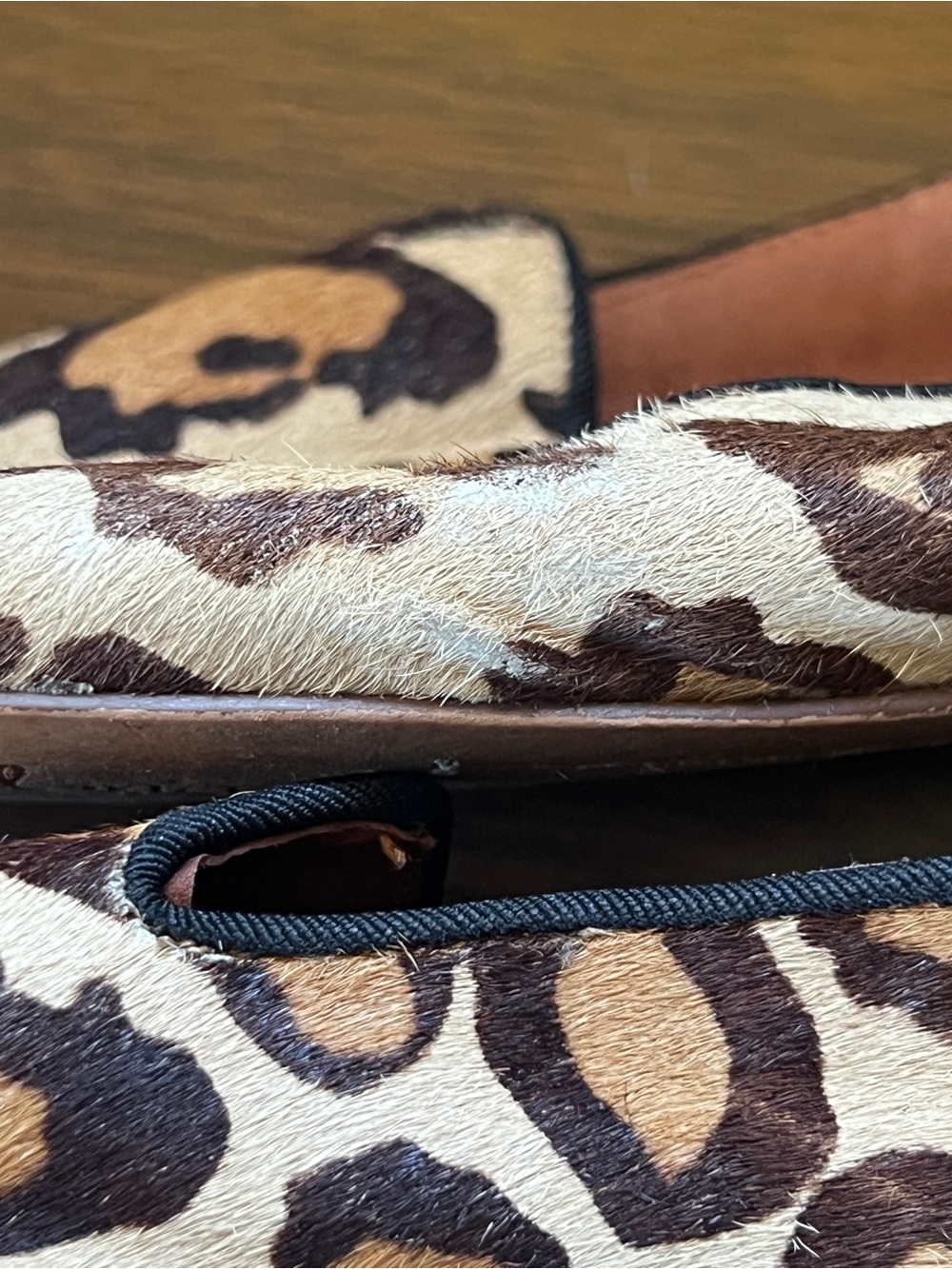 Sam Edelman Alvin Leopard Print Calf Hair Loafers Flats Womens Size 8 - Picture 10 of 12